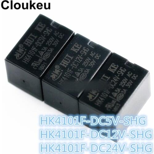 2Pcs Relay DIP5 HK4101F- DC5V DC12V DC24V -SHG 5V 12V 24V 3A