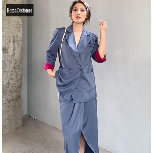 RomaCustomer Women's Suits With A Skirt