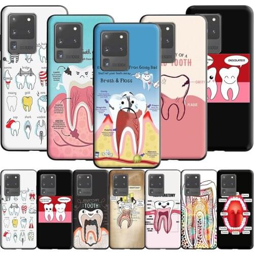 Dental Definitions Tooth Silicone Case for Samsung Galaxy Note 20 10 9 8 S20 Fe S10 S10E S9 S8 Plus Ultra Lite S7 Edge