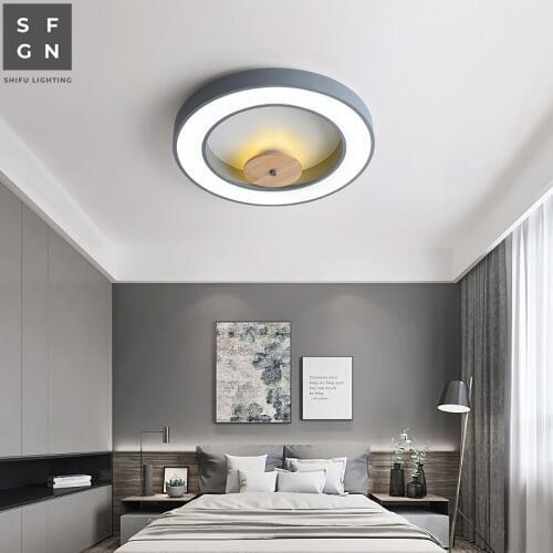 Led ceiling light Macaroon lamp Ultra-thin 5cm wrought iron modern home ceiling lighting for childrens room bedroom kids study