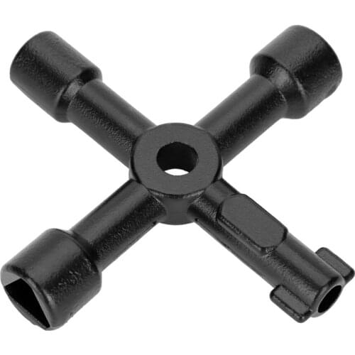 Triangle Key Wrench Water Meter Electrical Tools Universal Mini Elevator Small Size Multifunctional Durable Rust-proof 4-way