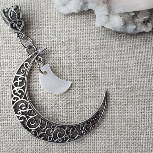 Moon dreadlocks Dreadlock Jewellery Opalite Cross Gemstone Dreadlock Bead