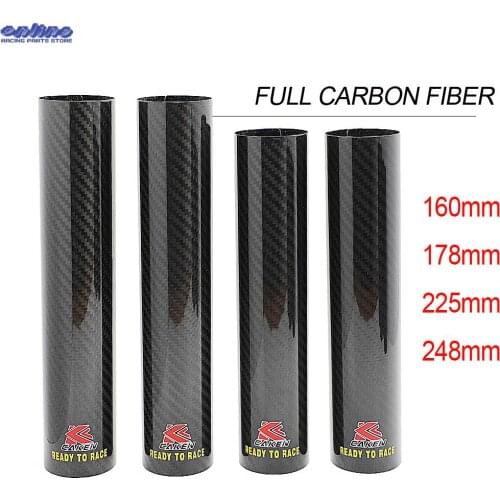 Motorcycle 45-52MM Universal Carbon Fiber Fork Guard For KTM Honda Yamaha Kawasaki Suzuki EXC SX XC XCF EXCF XCW CR XR