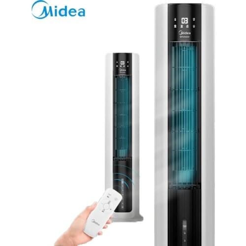 7L Water Tank Air Cooling Fan Remote Control Timer Vertical Bladeless Tower Quiet Air Conditioner Fan Household Desk Air Cooler