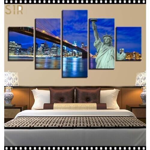 World Famous Architecture Beauty HD Five Wall Painting Decorative Painting Anime Posters Wall Decor Anime Decor Room Decor