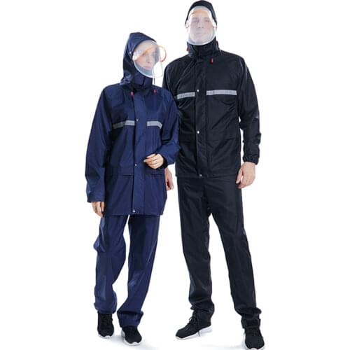 Adult Electric Motorcycle Raincoat Women Rain Pants Suit Men Rain Jacket Thickened Waterproof Suit for Fishing Impermeable Gift