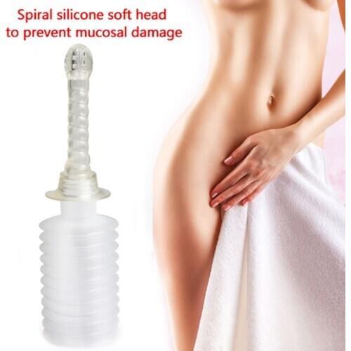 1PC Enema Rectal Syringe Vaginal Rinse Plug Anal Vaginal Shower Cleaner Sprayer Disposable Medical Anal Cleaner Adult Anal Toy
