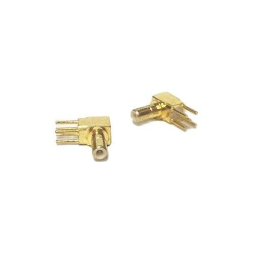 1pc SSMB Male Plug RF Coax Convertor Connector PCB Mount With solder post Right Angle Goldplated NEW wholesale