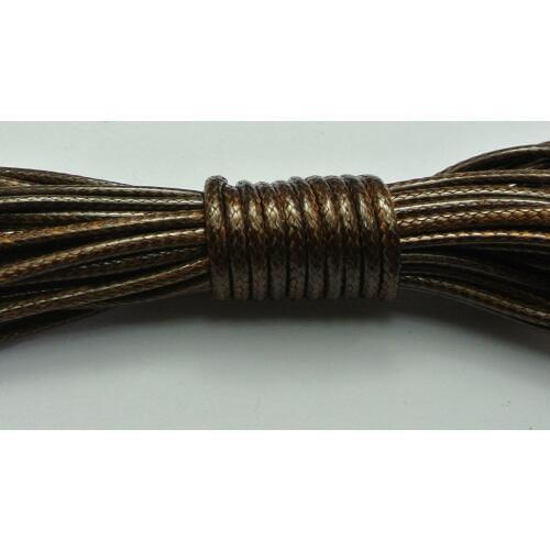 10 Meters Brown Korean Waxed Cord String Thread 2mm for Bracelet Necklace