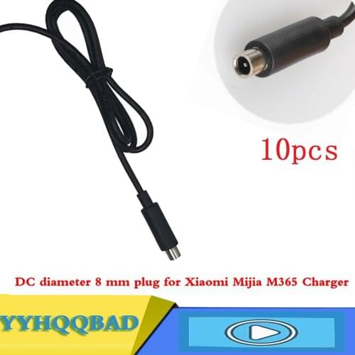 10pcs 42V 2A Charger Output line DC 8mm for Xiaomi Mijia M365 Electric Scooter Charger Accessories