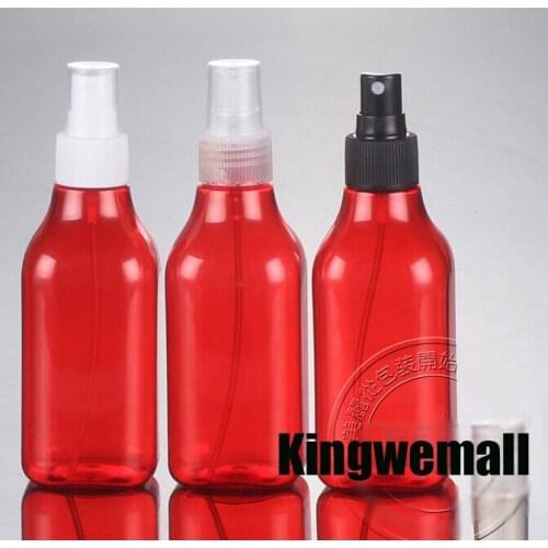 300pcs/lot 200ml red Portable Skin Water Makeup Containers, Perfume Empty Bottle Spray Atomizer
