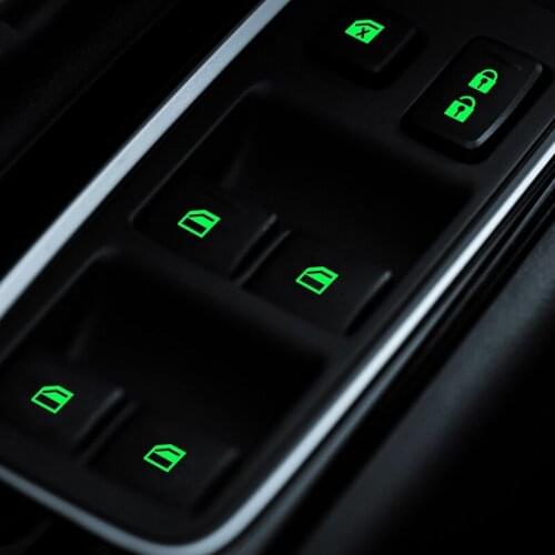 Car Stickers Car Window Switch Luminous Sticker For Honda Peugeot Audi Mitsubishi Hyundai Nissan KIA Toyota Nissan Car Styling