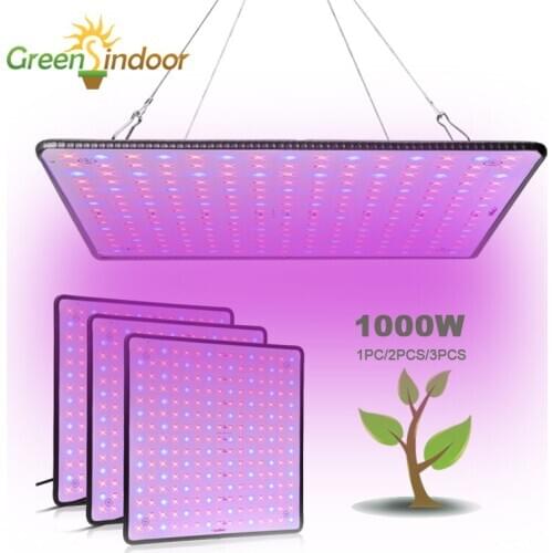 3pcs LED Grow Light 1000W Phytolamp For Plants Full Spectrum Phyto Lamp For Led Grow Tent Box Flowers Herbs Hydroponic Lights