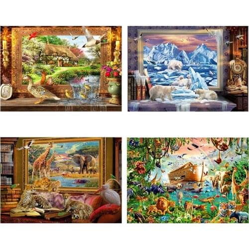 Puzzle 1000 Piece Halloween Monster Monkey Interesting Funny Christmas Toy Pattern Decoration Puzzle Game 1000 Piece For Adult