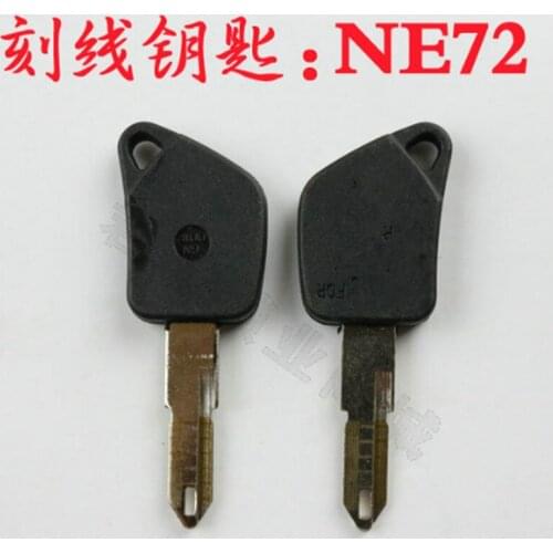 DAKATU NE72 Engraved Line Key Blade for Peugeot 206 207 Citroen C2 Scale Shearing Teeth Cutting Key Blank 2 IN 1 locksmith tool