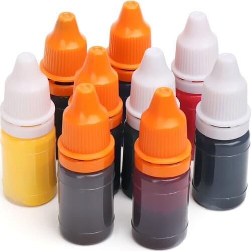 2Pcs 10ml Flash Refill Ink Inking Photosensitive Seal Stamp Oil Wood Paper Wedding Scrapbooking Make Seal DIY Craft Accessory