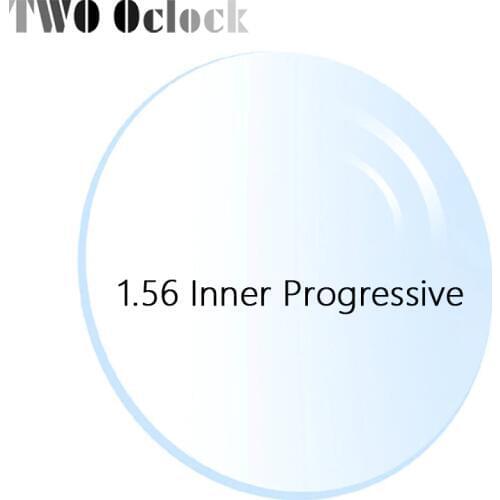 TWO Oclock 1.56 Inner Progressive Prescription Spherical HMC Resin Near Far Optical Lens Customized Myopia/Hyperopia Corrective