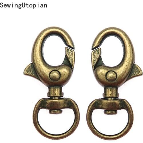 30PCS Metal Buckles 32mm Metal Bags Strap Buckles Lobster Clasp Dog Snap Hook Sewing KeyChain Buckle Luggage Part Accessories