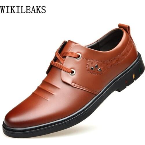 Wedding Dress Office 2021 Men Dress Shoes Leather Formal Suit Shoes Men Oxford Shoes for Men Genuine Leather Casual Business
