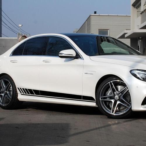 Edition 1 Side Skirt Stripe Decal Sticker for Mercedes Benz C Class W205 Coupe Sedan C63 C180 C200 E Class W213 AMG Accessories