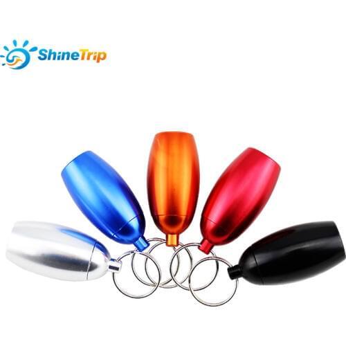 Shinetrip Outdoor tools portable Small medicine bottles fun Aluminum Alloy bottle sealed vial bottle cartridge new ellipse
