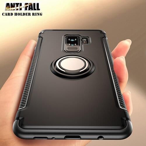 Magnet Ring Case For Samsung Galaxy S20 Ultra S10 S9 S8 Plus S10E S7 Edge J3 J5 J7 2017 2016 Anti Shock Carbon Bumper Case Cover