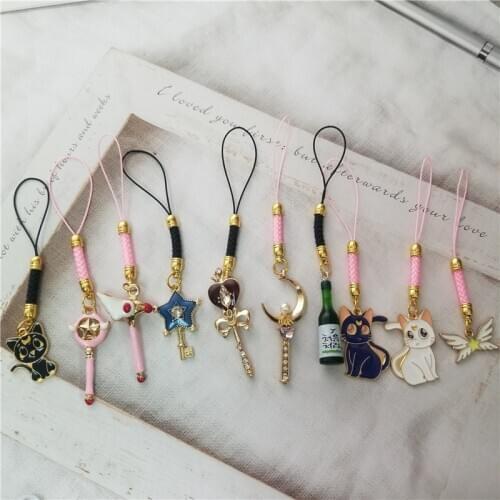 Fashion Cute Straps Decor Lanyards for IPhone/Samsung Kawaii Keys Mobile Phone Headphone Strap Hanging Rope Smartphone Charms