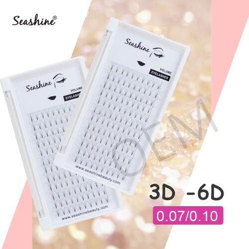 Seashine Short Stem Premade Mega Volume Fans Eyelash Extension Make Up Tools