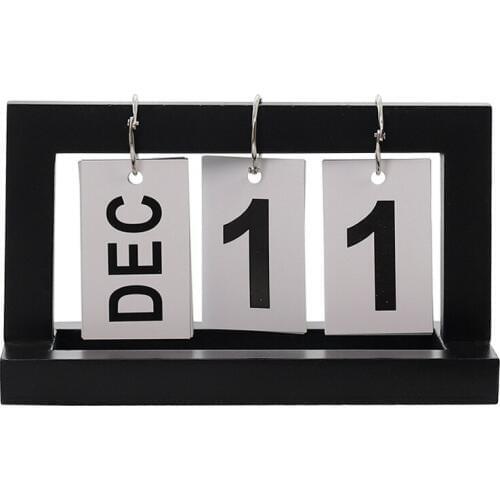 Nordic Wind Creative Wood Page-turning Calendar Simple Home Desktop Small Ornaments Study Calendar Small Ornaments