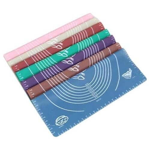 Silicone Rolling Cut Mat Fondant Clay Pastry Icing Dough Cake Sugarcrafts Tool Nonpoisonous Harmless for Small Cake Rolling Mats
