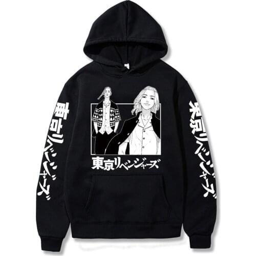 Anime Hoodie Tokyo Revengers Cosplay Sano Manjiro Ryuguji Ken Men Women Sweatshirt Loose Oversize Pullover Hooded Casual Sweater