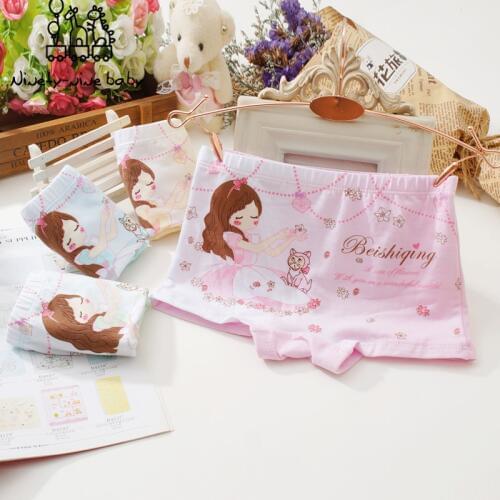6pcs/pack Girls Panties Cotton Kids Underpants Girls Print Briefs Kid Underwear Cartoon Panties for girls Childrens Underpants