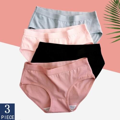 3pcs/set Cotton Panties For Women Underwear Seamless Brief Underpant Panties Woman Solid Color Brief Lingerie M L XL Intimate