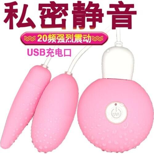 Vibrators USB Double Vibrating Eggs 20 Frequency Multispeed 2 Shapes Sex Toys for Women Female Adult Products