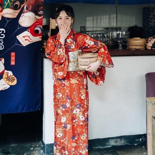 Japanese Traditional Kimonos Cosplay Asian Oriental Dress Yukata Women Elegant Chinese Dresses Japanese Dress Woman 11194