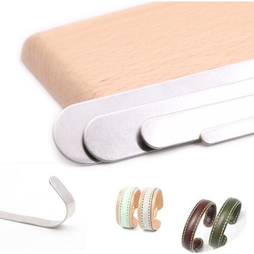 1PCS Inner Core DIY Ring Bracelet Handmade Shaping Core Leather Manual Stainless Steel Vegetable Tanned