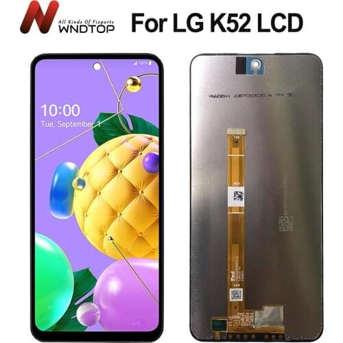 100% Tested For LG K52 LCD Play Display Touch Screen Sensor Panel Digiziter Assembly New For LG K52 LCD