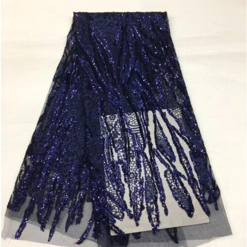 2021 African Mesh Lace Fabric High Quality Sequin Nigeria Wedding Lace Fabric 5 Yards French Tulle Lace Fabric XX3889