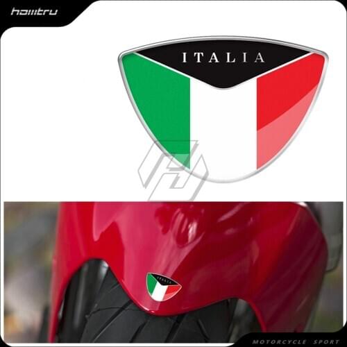 3D Motorcycle Tank Decal Italy Flag Sticker Case for Ducati Monster Aprilia Vespa Sprint GTS GTV LX etc