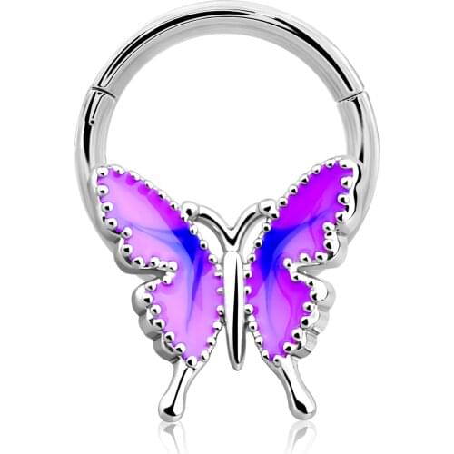 BODY PUNK 5PCS Helix Piercing Earrings Nose Lip Tragus Daith Piercing Labret Helix Hoop Rings Body Pircings Nariz Jewelry