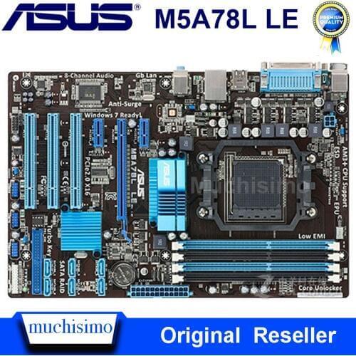 Asus M5A78L LE Original Motherboard DDR3 Socket AM3/AM3+ Support 32G RAM Asus M5A78L LE Mainboard DDR3 PCI-E 2.0 AMD 760G