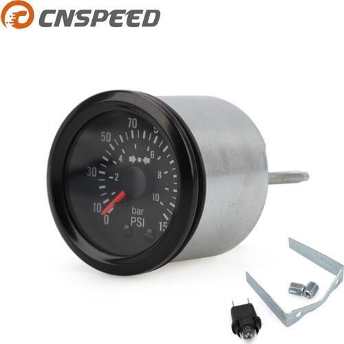 12V 2" 52mm Car VDO Barometer Construction Machinery Instrument 0-10BAR & 0-150PSI YC101725