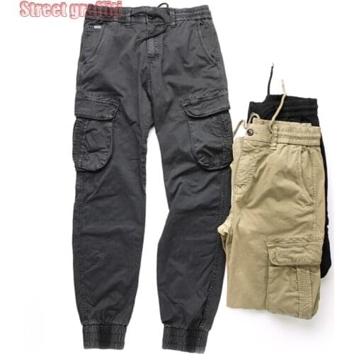 Cargo Pants Men Military Style 2021 New Harajuku Hip Hop Training Joggers Trousers for Men Casual Fashion Streetwear Mens Pants