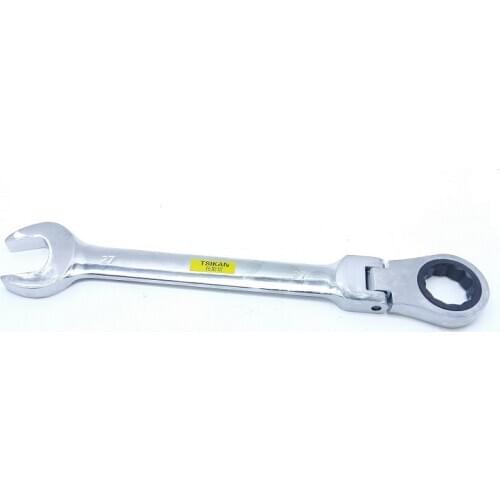 New 1pcs 27MM CR-V Flexible Head Wrench Ratcheting Wrench Spanner Tool Metric DIN.c