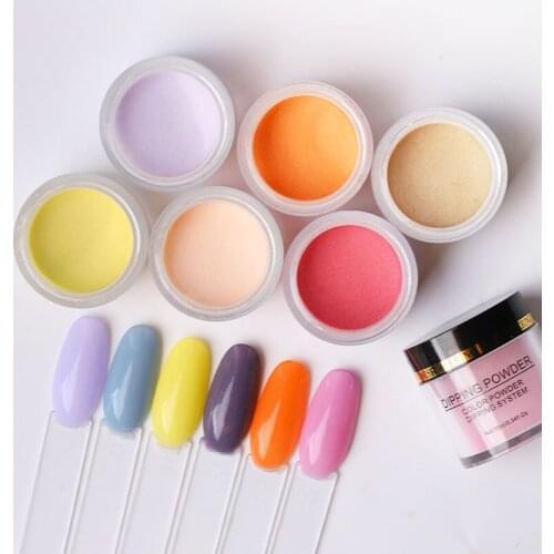 Crystal Dipping Powder 10ml Acrylic Nude Pigment Natural Dry Beige Pink Dipping Powder Nail Art Carving Decoration All Manicure