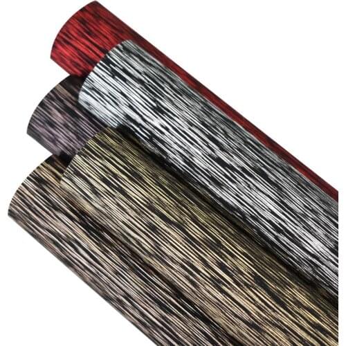 HSDCraft 20*34cm A4 Black Solid Fabric with gold faux artificial Synthetic leather