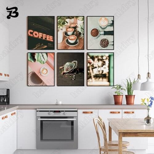 Canvas Painting Wall Art for Kitchen Decoration Wall Art Coffee Canvas Posters Prints Wall Pictures for Living Room Wall Decor