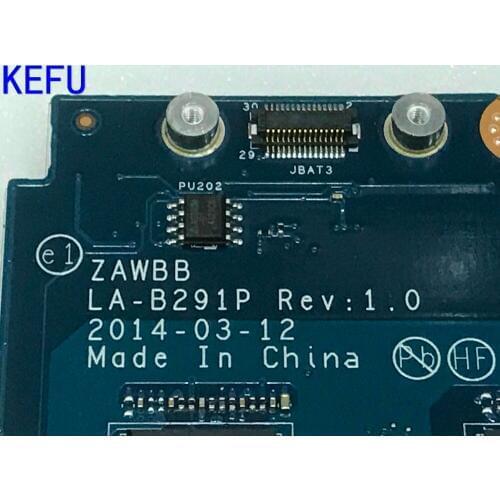 KEFU STOCK NEW ZAWBB LA-B291P FOR LENOVO B50-45 LAPTOP MOTHERBOARD ON BOARD A6 PROCESSOR