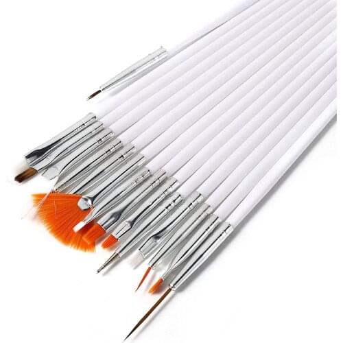 Nail Polish Painting Drawing Acrylic Nail Art Brush Set Sable Gel UV Nail Painting Flower Drawing Pens For Nail Ongles For Gel