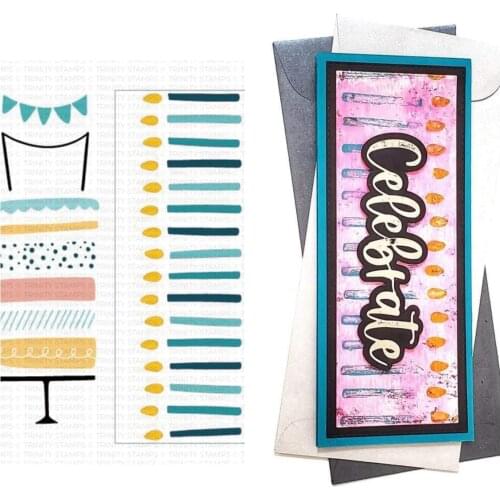 New Arrival 2021 Cake and Candles Metal Cutting Stencils For Scrapbooking Stamps Embossing Mold Diy Paper Cards Craft Cutting